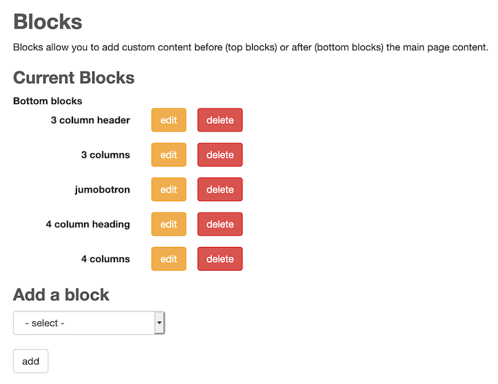 example block listing